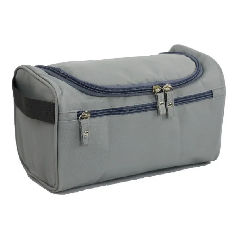 sac de rangement portable en polyester à fermeture éclair pour hommes et femmes, organisateur de produits de toilette, sac à cosmétiques de voyage, pochette de lavage étanche suspendue