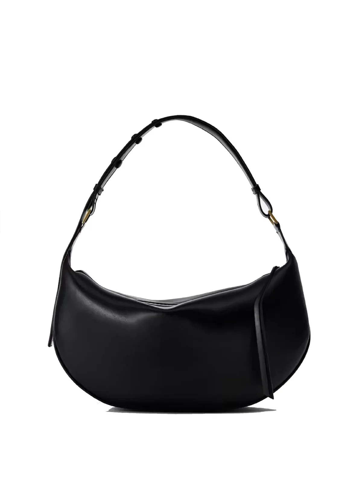 sac à bandoulière en forme de croissant pour femme, grande capacité, sacs à bandoulière en cuir pu tendance, sac à main à la mode