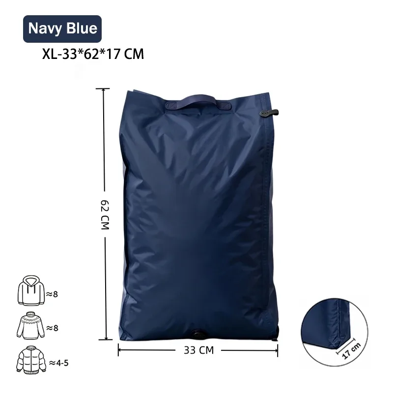 accessoires de voyage sacs sous vide compression organiseur de valise imperméable anti-poussière anti-humidité sans pompe économiseur d'espace sac à linge pour avion tissu oxford grande taille placard réutilisables