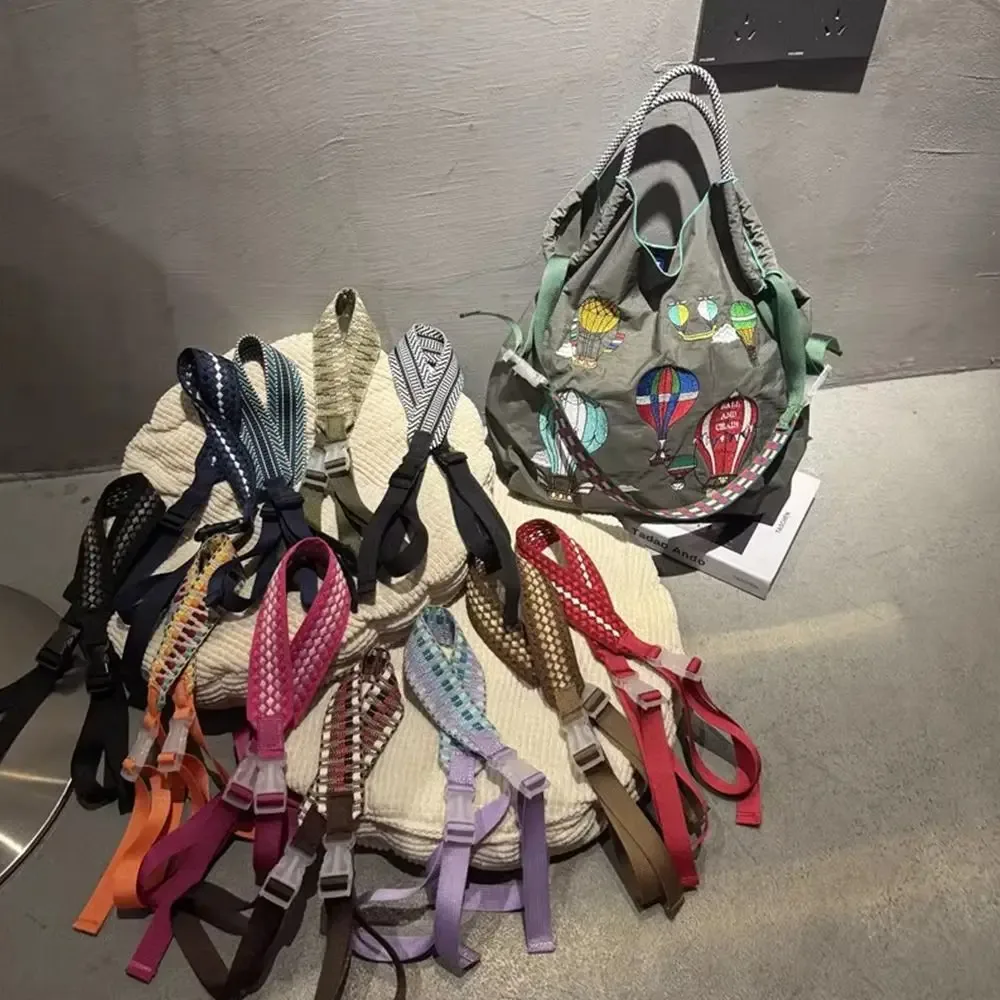 bandoulière polyvalente sac en toile brodée sac à bandoulière léger pour femme sac fourre-tout à bandoulière sangle réglable à main