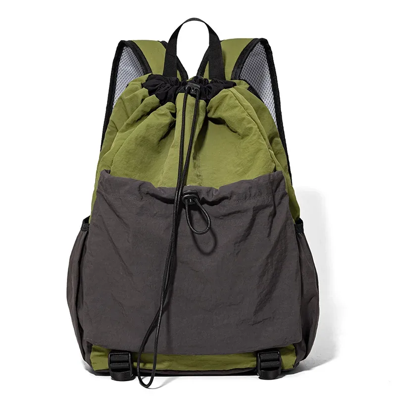 sac à dos de sport extérieur à cordon de serrage avec logo personnalisé, grande capacité, sac de badminton, personnalisation personnalisée, sac à dos en nylon imperméable