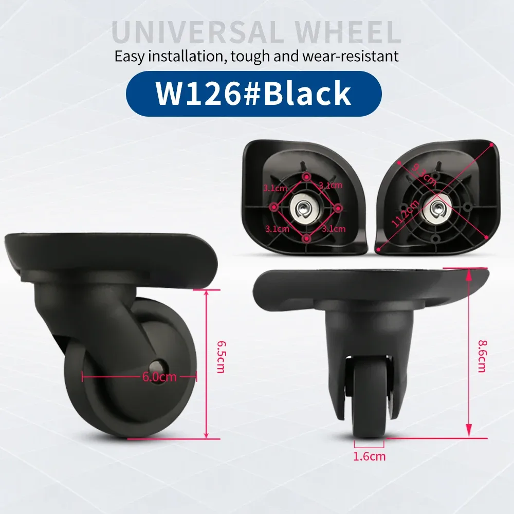 roues universelles pour valises a35, a38, a52, a53 (2 ou 4 pièces) – accessoires de réparation silencieux pour bagages de voyage