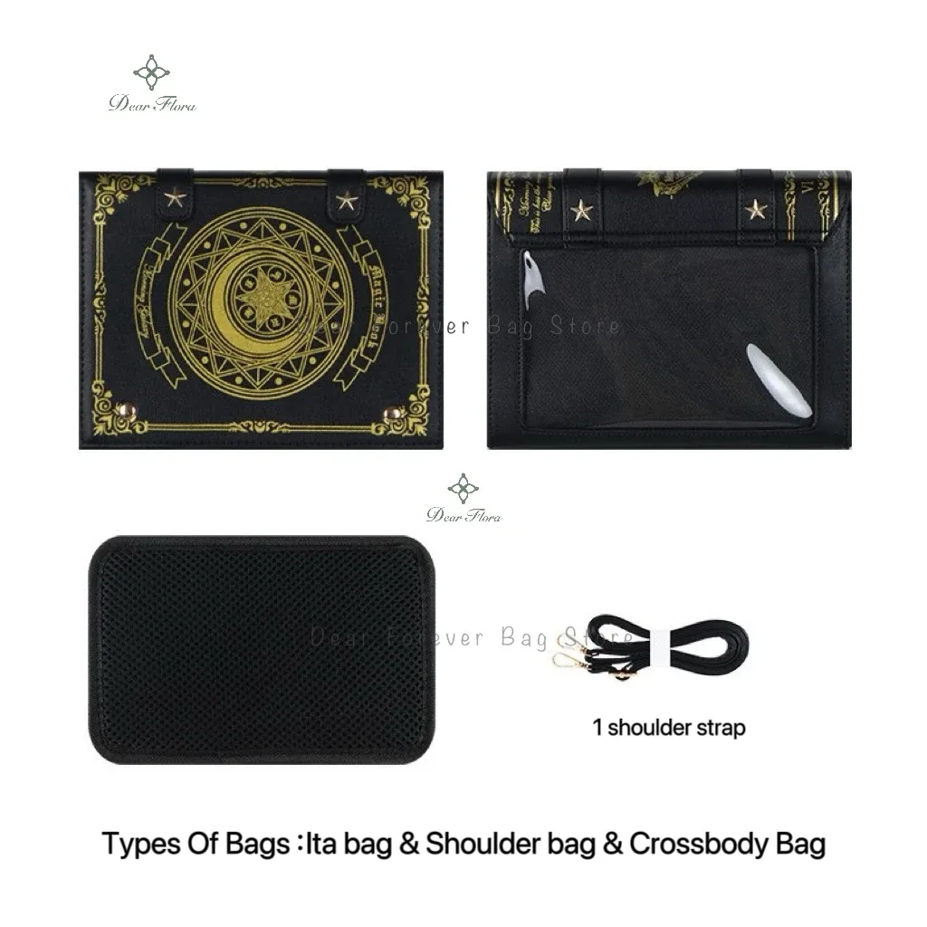 y2k livre magique lolita ita sac gothique sac à bandoulière filles poche transparente mignon bandoulière sacs à main femmes mini sacs à dos sac à main