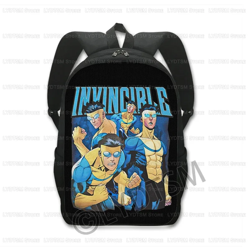 invincible hero print sac à dos hommes sac à dos bande dessinée omni mark enfants sacs d'école pour adolescent sac à dos ordinateur portable sacs à dos bookbag