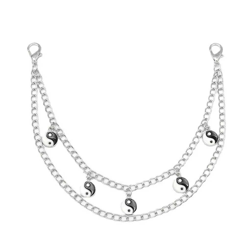 ceinture nylon chaîne métal argent décoration accessoire mode sac bandoulière sangle travail mode pantalon accroche