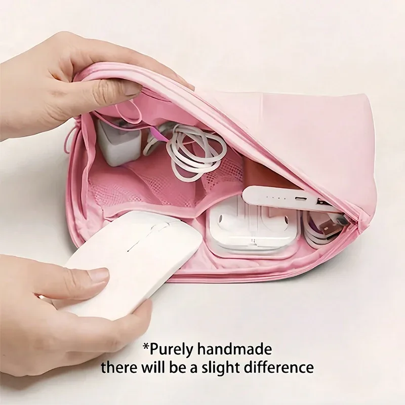 nouveau sac à cosmétiques simple, sac de rangement de câbles de données multifonctions portables, appareils numériques mobiles de voyage, organisateur d'écouteurs de ligne usb