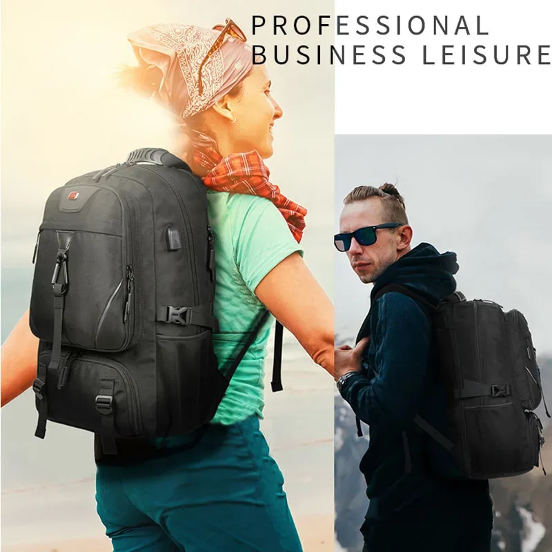 sac à dos de voyage usb grande capacité pour homme, sac à dos de sport, sac à dos de trekking, sac à dos de randonnée, sac à dos de camping pour homme, unisexe, 50 l, 60 l, 80l