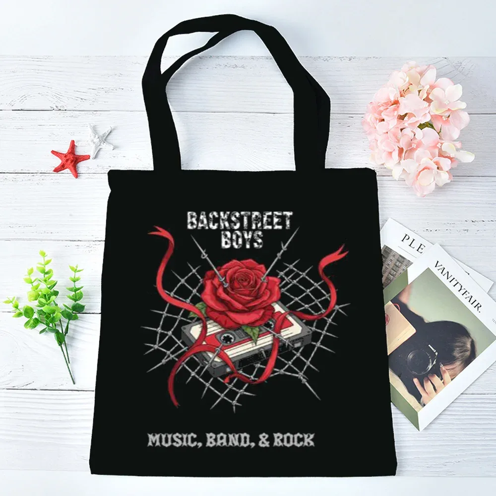 sac fourre-tout backstreet boys pliable réutilisable sac cabas totebag épaule femme