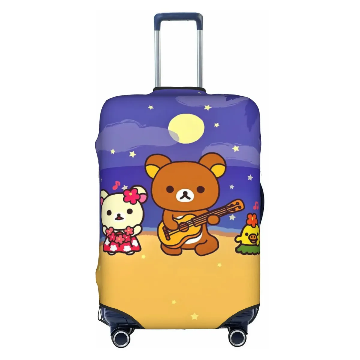 housse de bagage de voyage personnalisée r-rilakkumas, housse de protection élastique pour valise à motif de dessin animé, convient aux valises de 18 à 32 pouces