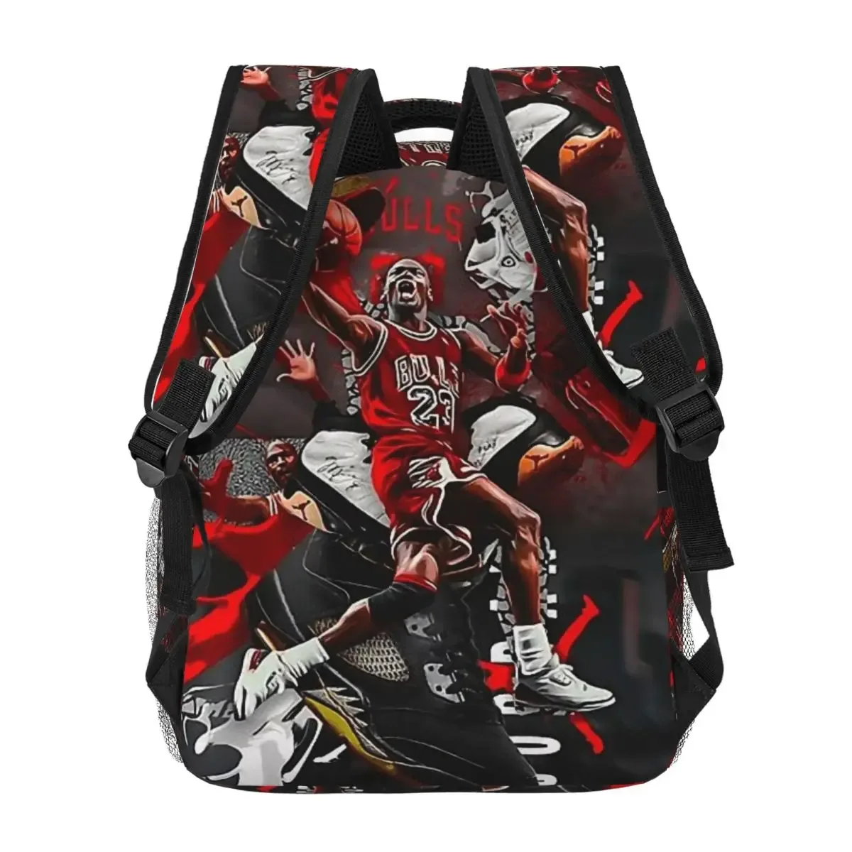 sac à dos de basket-ball j-jordan pour hommes et femmes, sac à bandoulière tendance pour étudiants et professionnels, 17 pouces