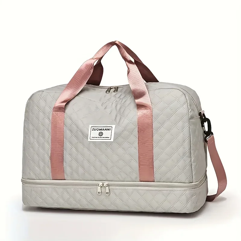 luxueux sac de sport respirant, mn et durable, séparation de support sec, poches latérales pratiques pour les aventures de voyage et la salle de sport sesvoltage