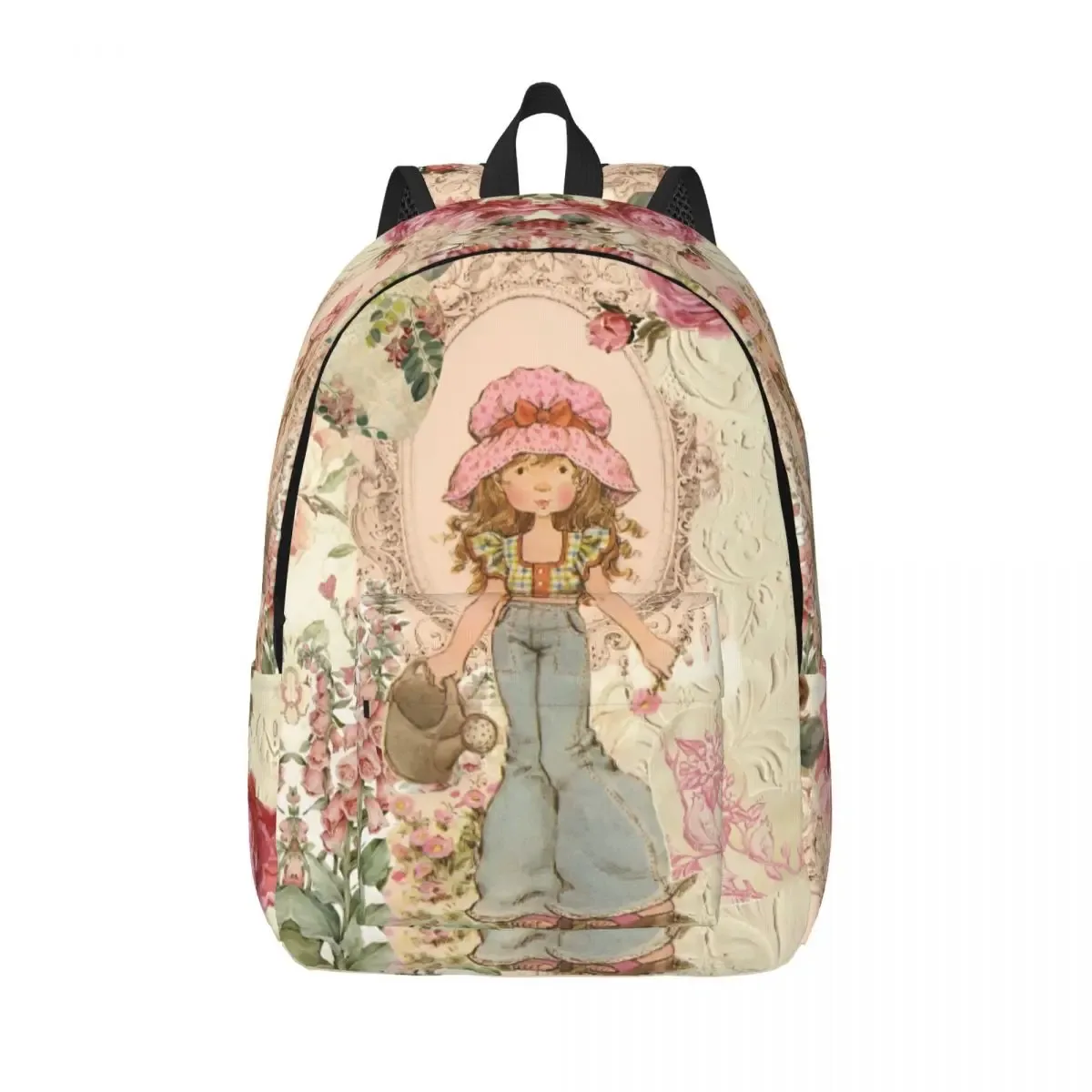 sarah kay dessin animé fleur fille adolescent sac à dos en plein air école voyage mignon peinture sac à dos hommes femmes ordinateur portable sac à bandoulière