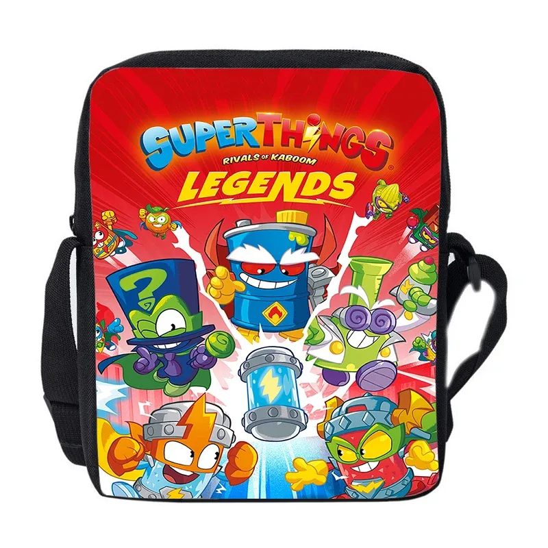 nouveau superthings dessin animé sac à dos 3 pièces ensemble garçons filles cartable sac à bandoulière sac à crayons supthings cartable scolaire voyage mochila