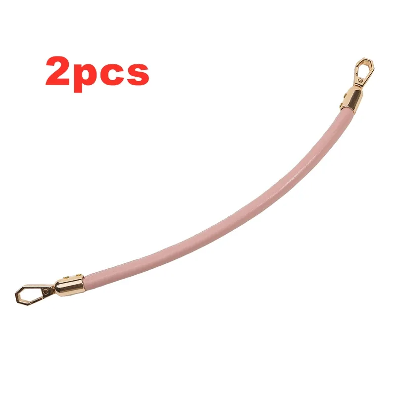 sangle de sac à bandoulière tressée en cuir pu de 30cm, poignées courtes, poignée de remplacement diy pour sac à main, accessoires de ceinture, 1/2 pièces