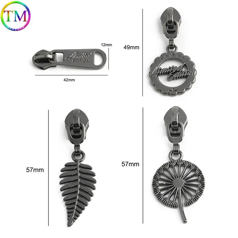 10/30 pièces # 5 curseurs de fermeture éclair en nylon motif pissenlit pour sacs, vêtements, trousses de maquillage, réparation et remplacement de fermetures éclair, accessoires diy