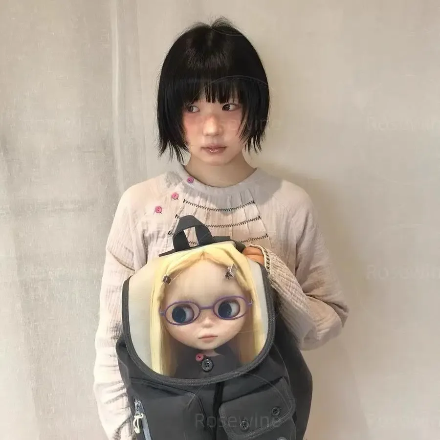 sac à dos en toile tendance printemps-été 2026, nouveau sac à livres adorable pour filles, grande capacité