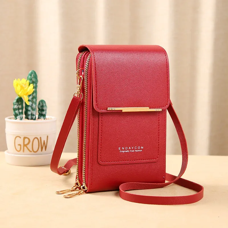 écran tactile téléphone portable femmes sacs portefeuilles en cuir souple sacs à main sacs à bandoulière pour femmes petit sac à main sacs pour femmes bon marché