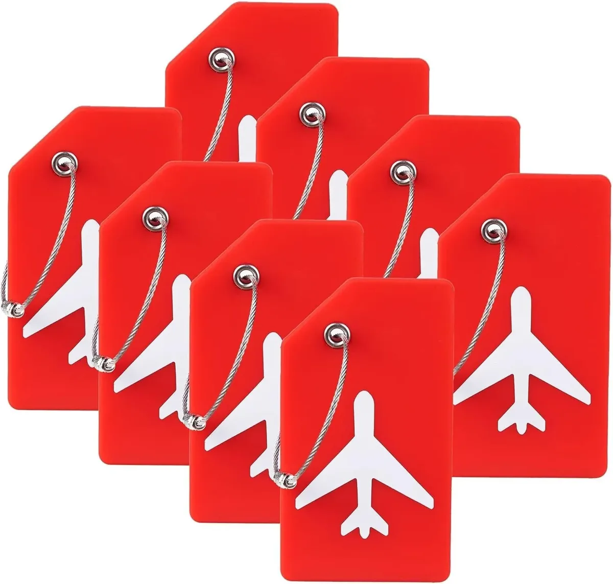 étiquette bagage silicone motif avion blanc fond noir couleur multiple reconnaissance facile information personnelle protection usage voyage