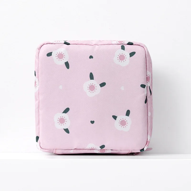 petit sac à cosmétiques de voyage pour femmes, trousse de maquillage rouge à lèvres pour filles, sac à serviettes hygiéniques, étui pour 03/présidence, sacs de rangement