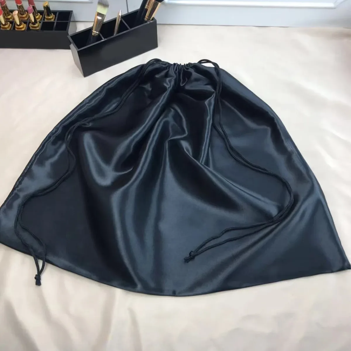 sac de rangement lisse noir de haute qualité, sac à poussière, bundle proximité wstring, protection de l'environnement, sac de rangement injsatin grill