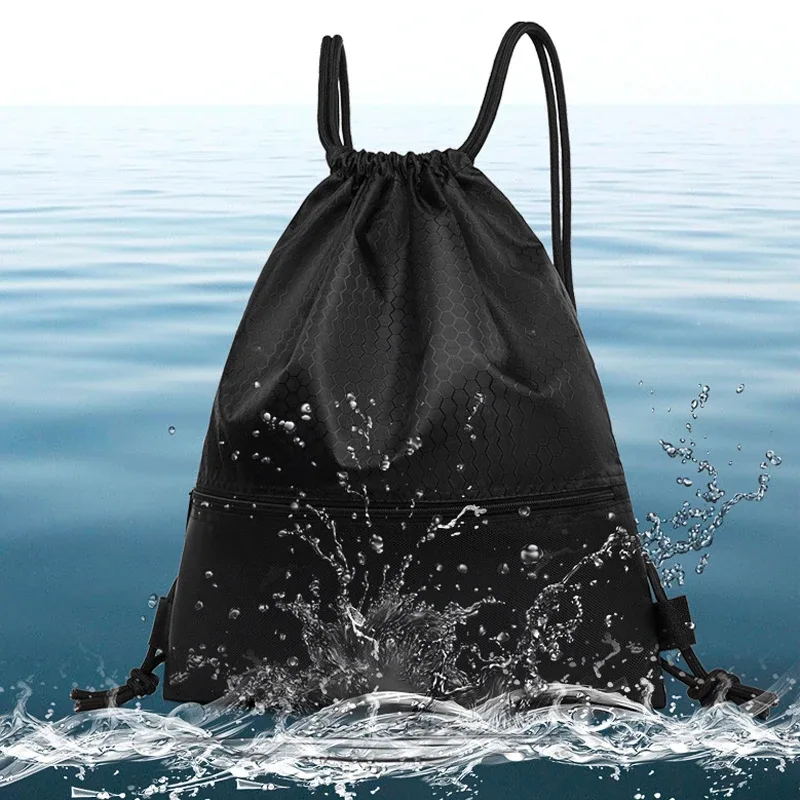 Sac à dos de voyage pliable et léger avec cordon de serrage, imperméable, idéal pour le sport, la gym, l'alpinisme et le quotidien