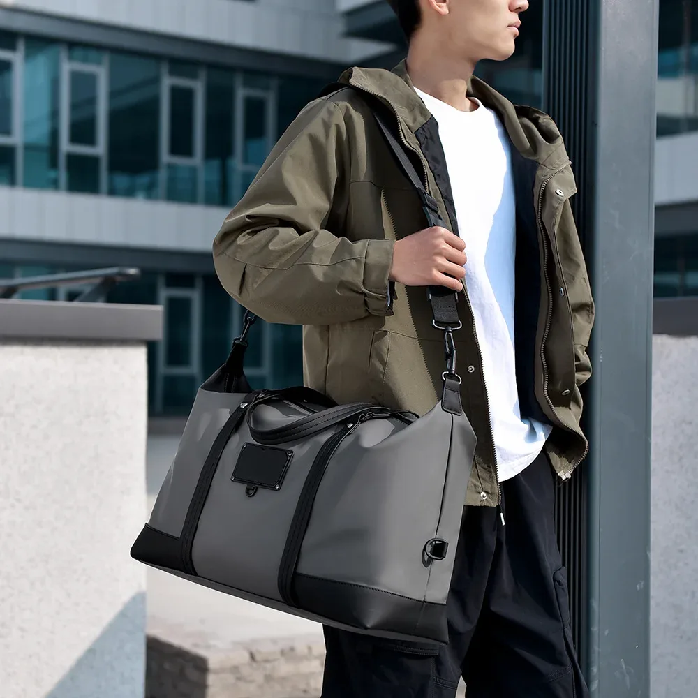 sac de fitness à main pour hommes, logo personnalisé, sac de sport de natation à bandoulière de grande capacité, sac de voyage étanche personnalisé