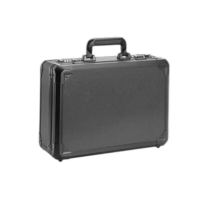 organisateur voyage plastique pvc noir robuste poignée intégrée cadenas combiné compact transport accroche main unisexe