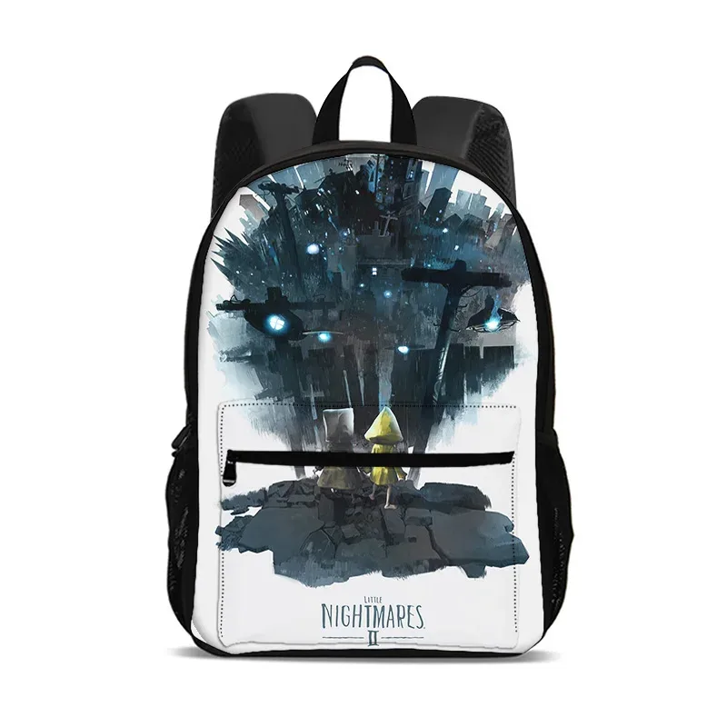 sac à dos little nightmares, sac pour ordinateur de grande capacité, léger, imprimé de dessins animés, nouveau style scolaire pour les étudiants et les étudiantes