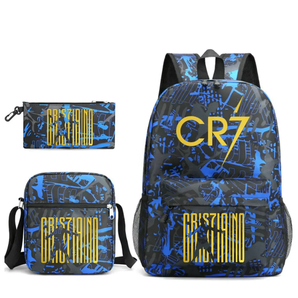 sac à dos imprimé cr7, sac à dos de sport, de football, décontracté, pour femmes et hommes, sacs d'école pour ordinateur portable, sacs d'école harajuku, sacs de voyage pour femmes et hommes