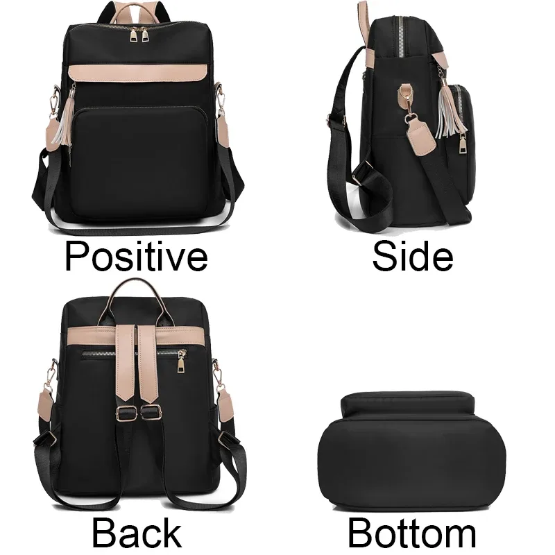 sacs à dos antivol à poches multiples pour femmes, sac à dos de grande capacité, sacs initiés pour adolescentes, sacs à dos à la mode, haute qualité