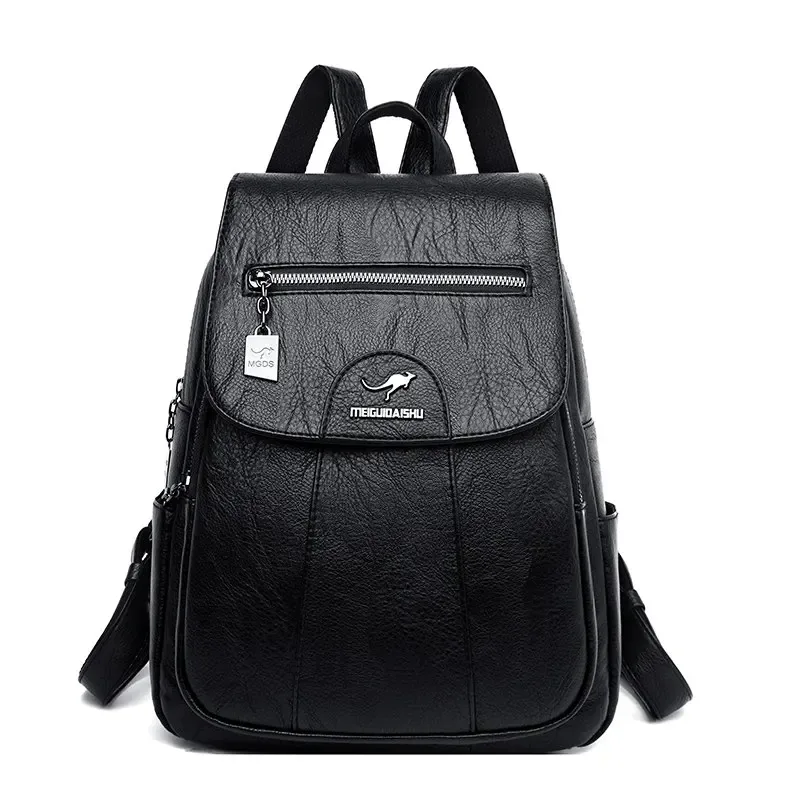 sacs à dos en cuir pour femmes, sac à dos vintage de bonne qualité pour filles, sac d'école de voyage, nouvelle collection 2024