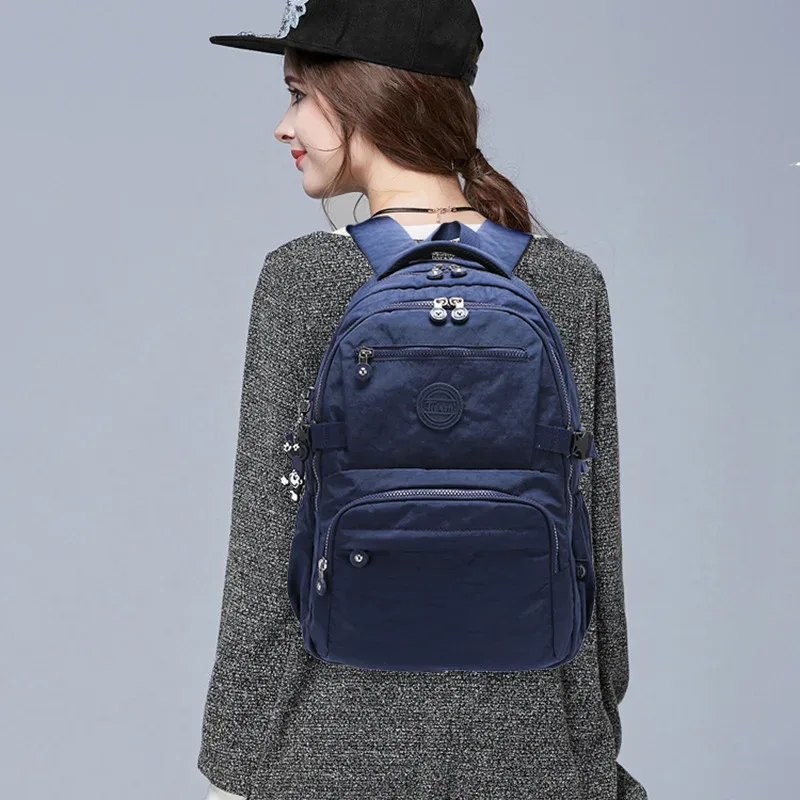 tegaote – sac à dos de voyage léger pour hommes et femmes, sac à dos d'extérieur pour lycéens, sac d'école en nylon imperméable de haute qualité