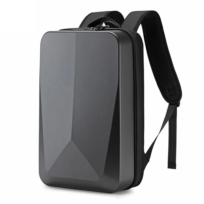 sac à dos rigide pour ordinateur portable 15.6 pouces pour hommes, étanche, antivol, extensible, verrouillage tsa, sac de jeu, sac à dos d'affaires de luxe, charge usb
