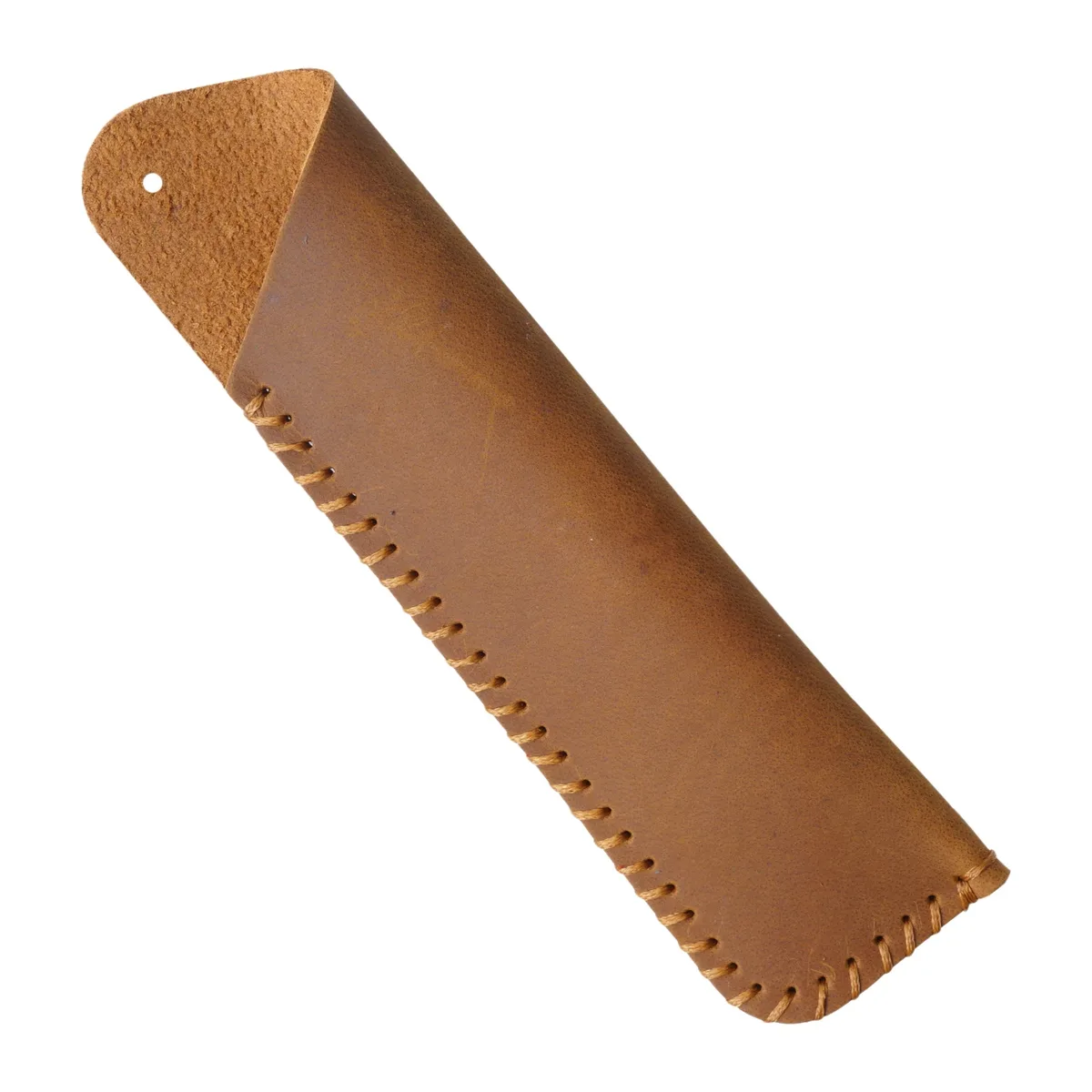 étui à stylos en cuir véritable fait main, cadeau créatif, style rétro simple et personnalisé, en cuir de vachette pleine fleur, housse de protection