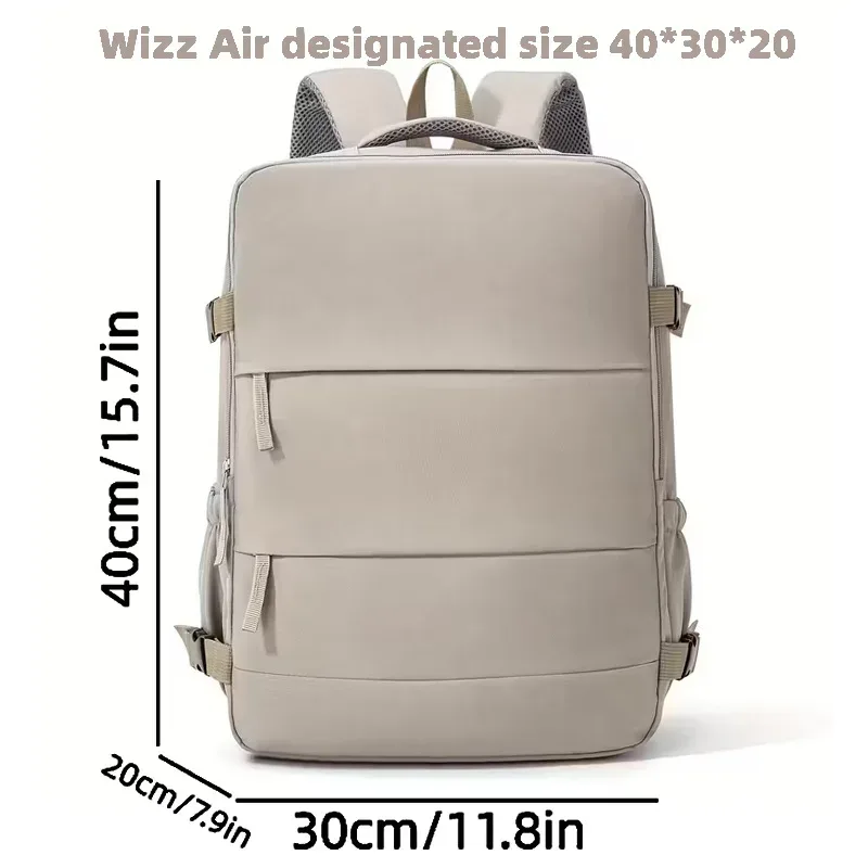 sac à dos de voyage extra large - bagage cabine approuvé par les compagnies aériennes - sac à dos multifonctionnel pour ordinateur portable pour les vols économiques de wizz air et easyjet
