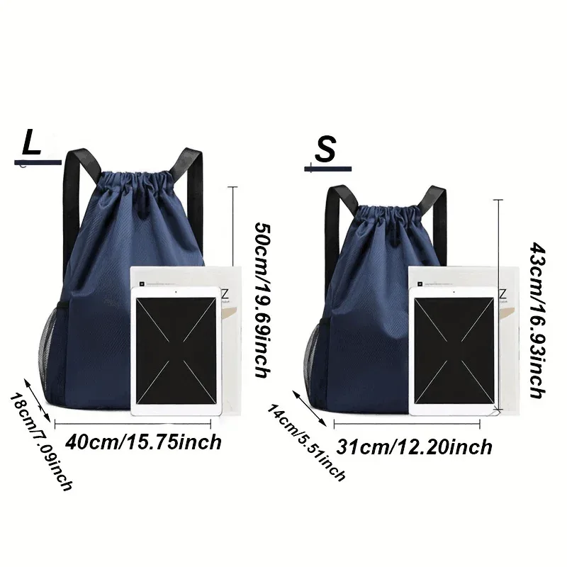 sac à dos de sport à cordon de serrage, sac de sport, de voyage, de plein air, de grande capacité, pour la salle de sport, la natation, la plage, le basketball, 1 pièce