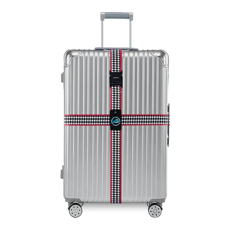 cadenas serrure tsa polyester géométrique multicolore hexagon carré sangles ajustables sac voyage ensemble huit