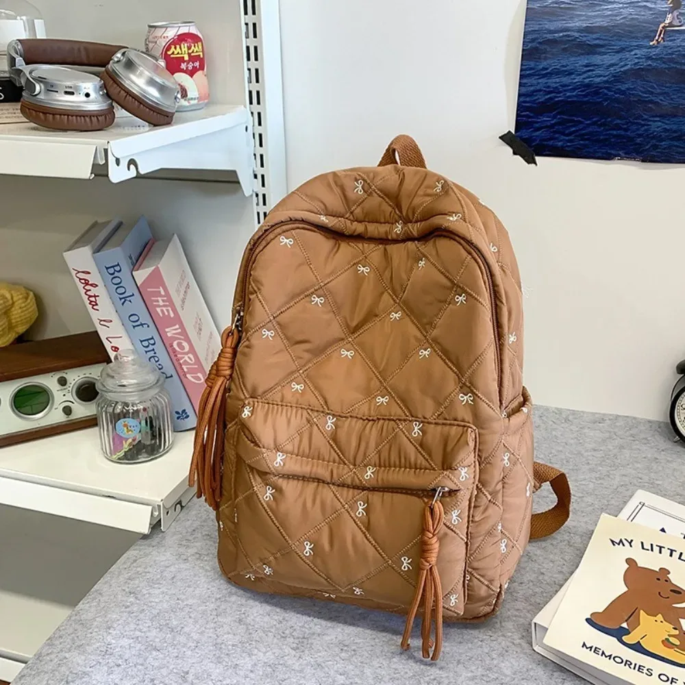 nouveau grand sac à dos scolaire léger pour enfants avec nœud, sac d'école pour étudiants, sac pour ordinateur portable, fournitures d'apprentissage