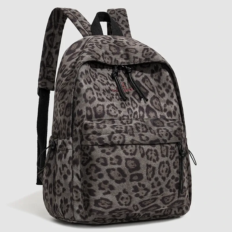 sac à dos oxford imprimé léopard pour femmes, tendance, grande capacité, sac d'école, sac à dos de voyage décontracté pour adolescentes, usage quotidien