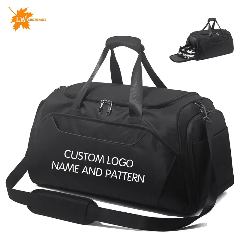 sac de sport haute capacité avec logo personnalisé, sac de voyage haut de gamme, sac de rangement pour ballon de basket, sac d'entraînement de boxe, impression de photo et de nom.