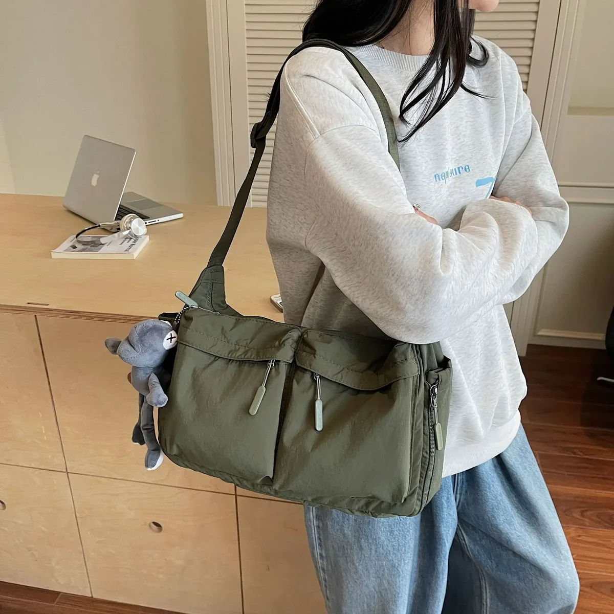 sac en toile pour femme, nouvelle collection printemps-été, sac à bandoulière youjia haut de gamme, style luxe léger n