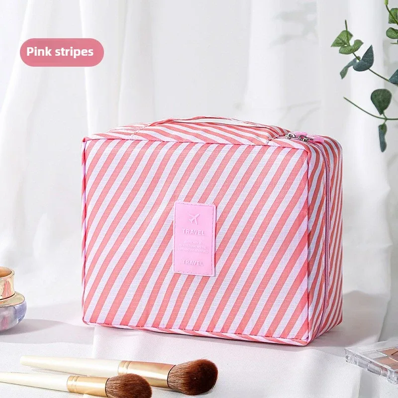 grande trousse de toilette pour femmes, sac de voyage imperméable pour cosmétiques, organiseur de maquillage avec ouverture facile, étui de rangement beauté