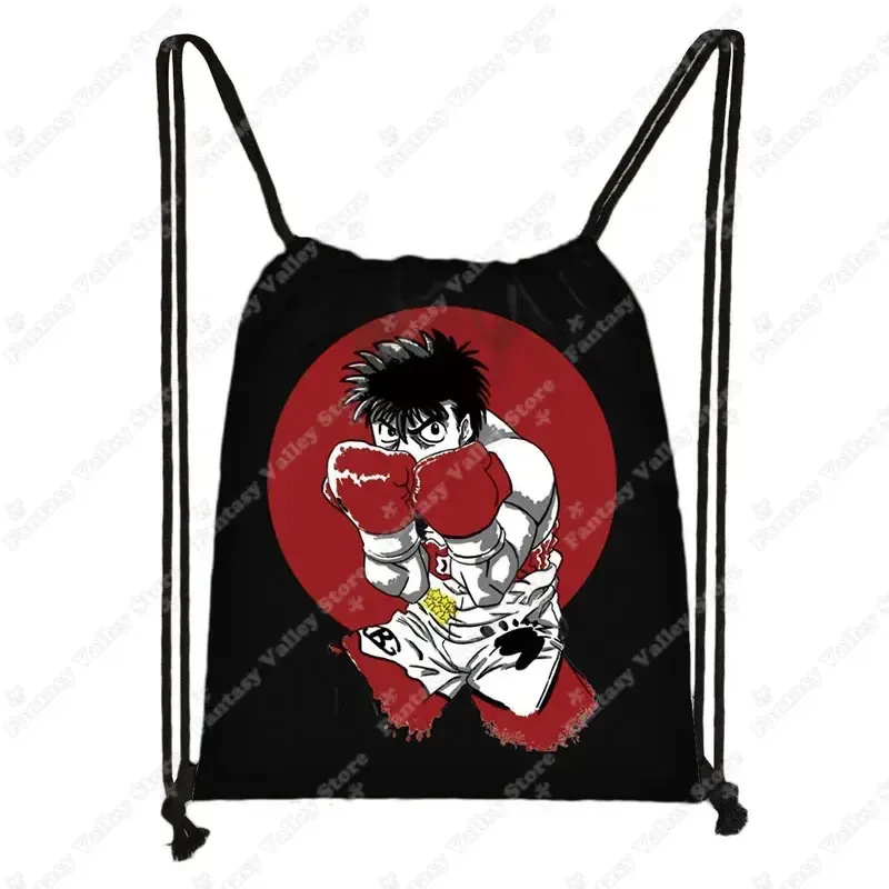 sac à dos en toile anime hajrob no ippo proximité wstring, kamogawa boxe gym, makunouchi tokyo amura, sac de rangement, sac d'évaluation pour voyage