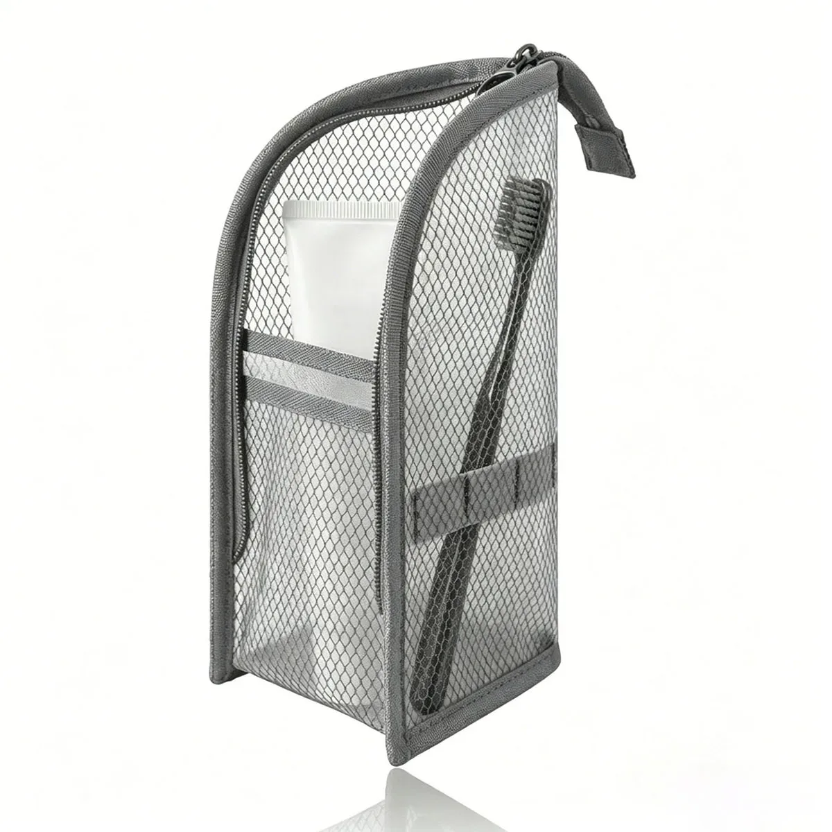 trousse de toilette en maille respirante à séchage rapide, étui à brosse à dents, organisateur de cosmétiques anti-moisissure pour voyage, dortoir universitaire, salle de sport, douche