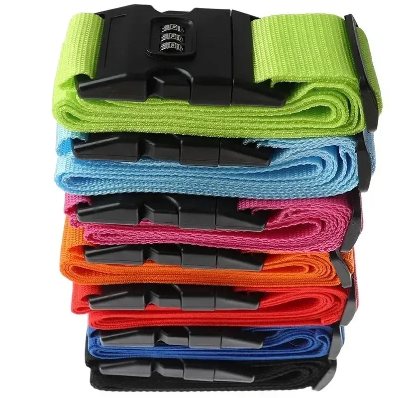 sangle de bagage pour voyage, avec serrure à code réglable, sangle de fixation, boucle de sécurité pour bagages, accessoires de voyage, 1 pièce