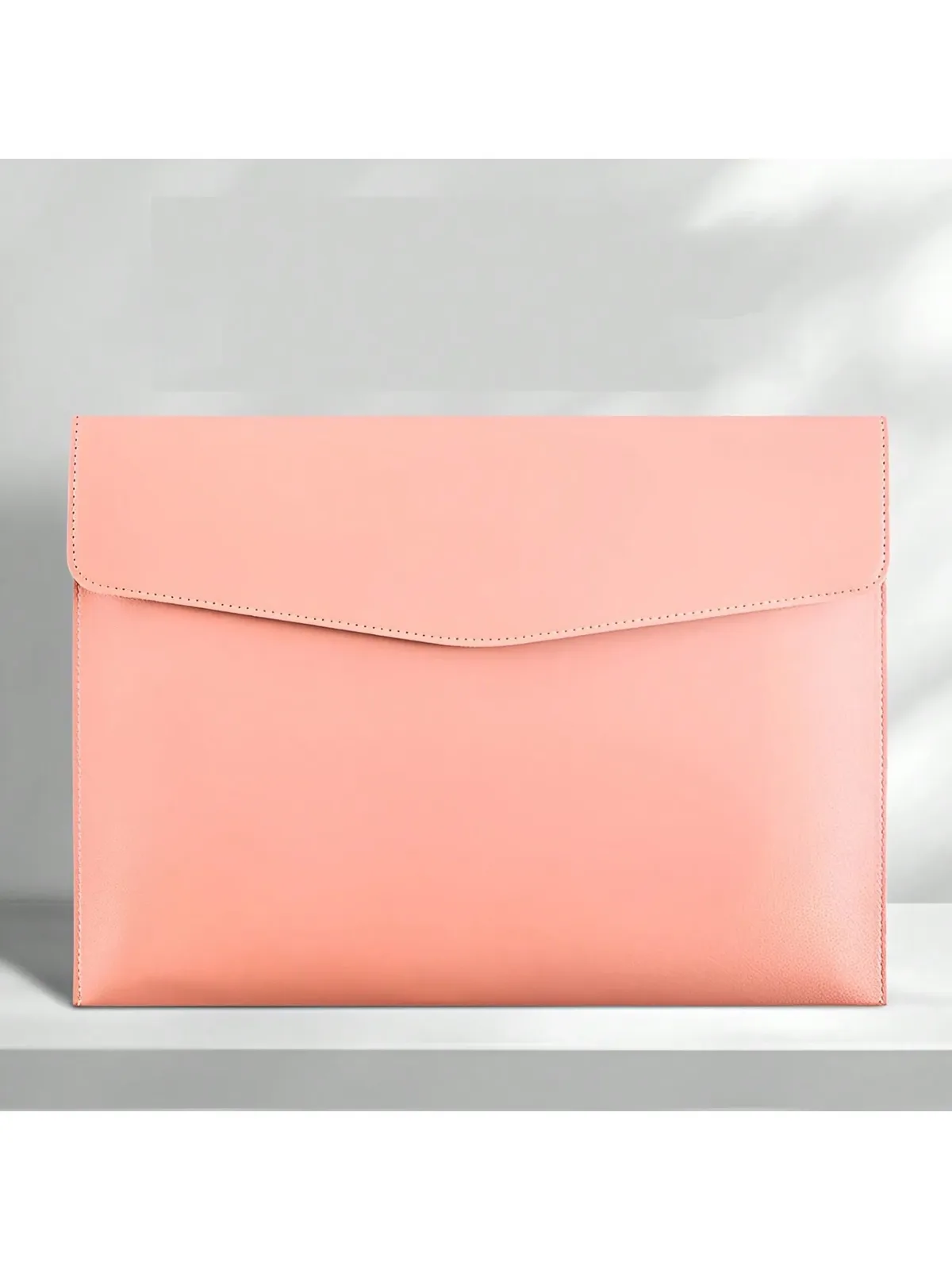 sac à documents a4 en cuir pu personnalisé, pochette de rangement pour bureau d'affaires multicolores, organiseur élégant