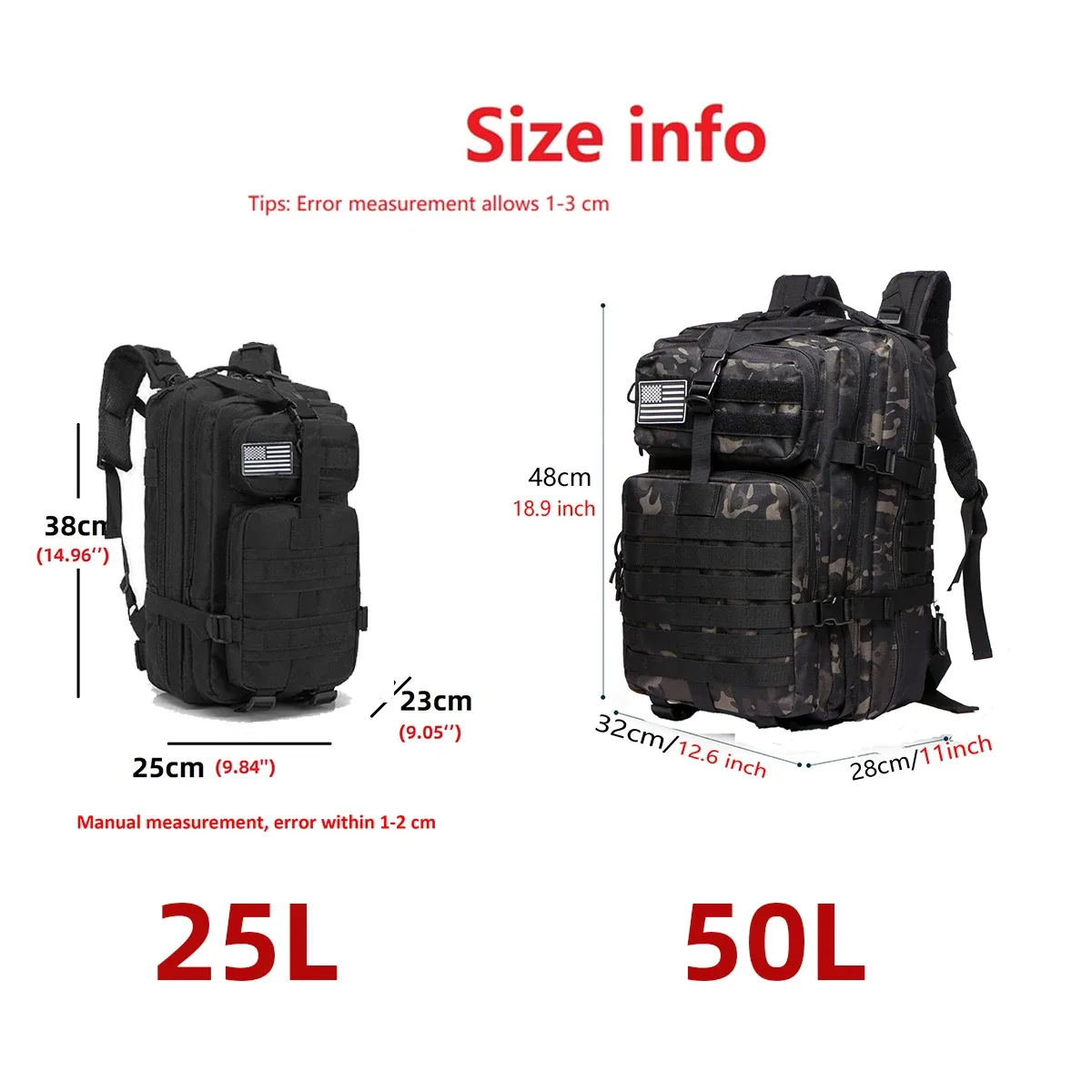 sac dos oxford université polyester 36 55 litres noir bandes horizontales poche lateral webbing voyage extérieur