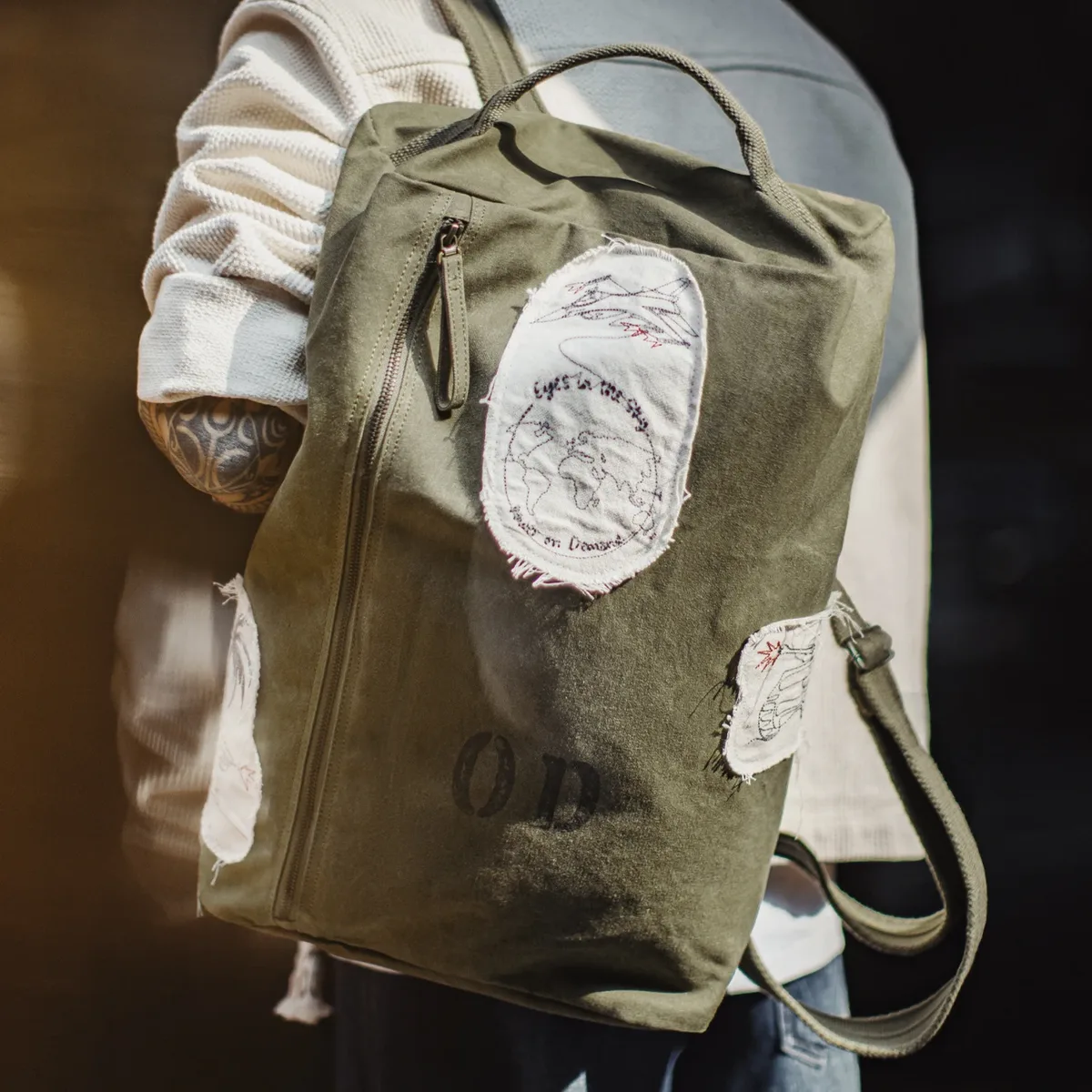 maden sac à dos tactique vintage pour hommes, grande capacité, sac à dos pour ordinateur portable, sac seau vert militaire pour voyage, randonnée en plein air