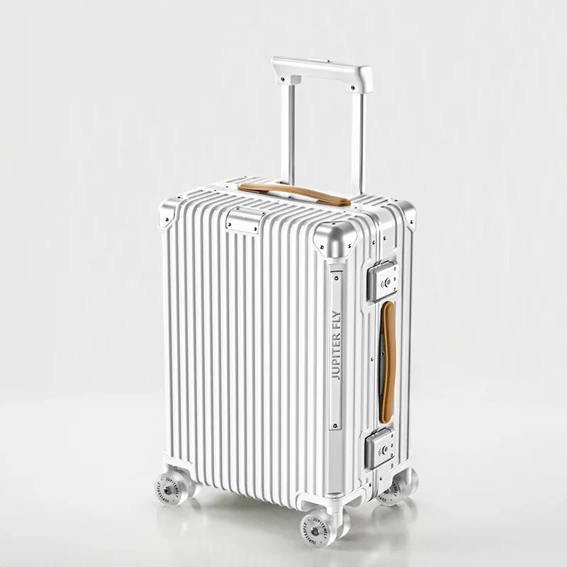 ko-ku 18/20 pouces bagage à main sur roues silencieuses et cadre en aluminium 24/28 pouces chariot d'affaires valise de voyage serrure tsa