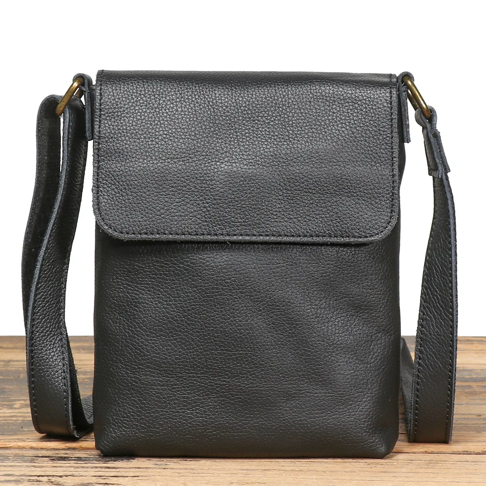 sac à bandoulière en cuir crazy horse, sac à bandoulière à capuche, style rétro décontracté pour les voyages quotidiens